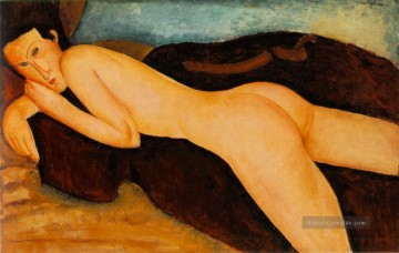  couche Kunst - Nu couche de dos Liegender Akt von der Rückseite moderne Nacktheit Amedeo Clemente Modigliani